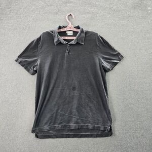 James Perse Men Polo 3 Gray Short Sleeve Made In USA READ